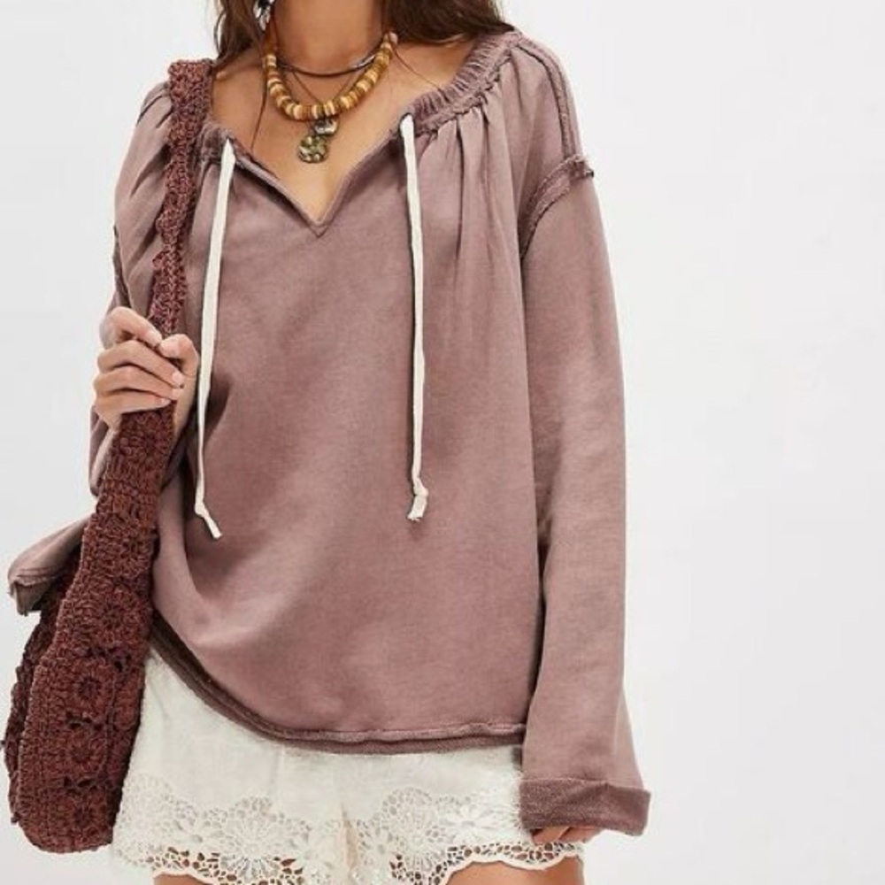 NWOT Free People Picnic Sweatshirt Size Small